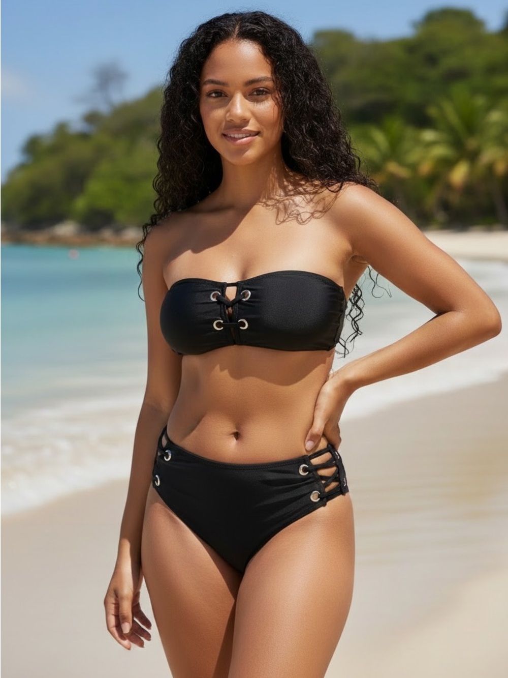 Black Two-Piece Swimsuit